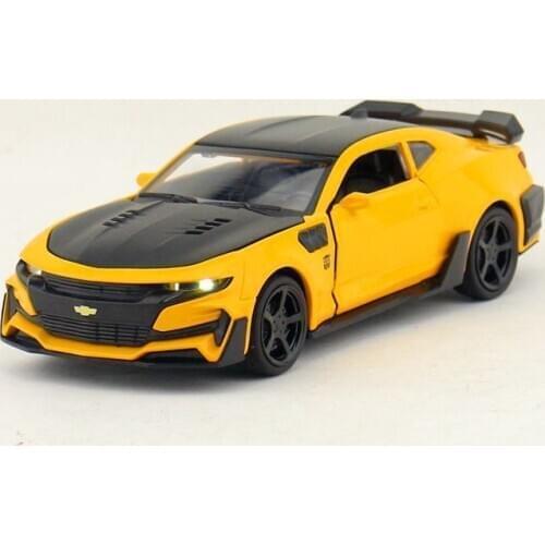 1:32 Scale/Diecast Model Toy Car Vehicle/Chevrolet Camaro Super/Sound & Light/Pull back/Educational Collection/Gift For Children