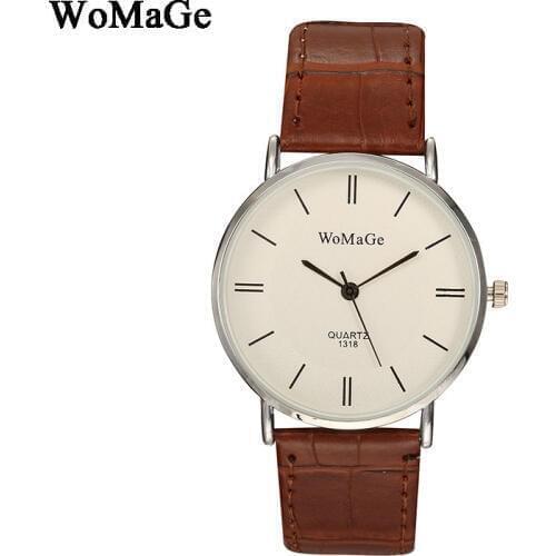 Mens Watches Top Brand Luxury Womage Fashion Casual Man Business Leather Strap Analog Watch Simple Quartz Wristwatch Men Relogio