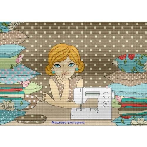 Embroidery Cross Stitch Kit Patterns 11CT 14CT Needlework DIY DMC Counted Cross Stitch Kits Manual time 37-29