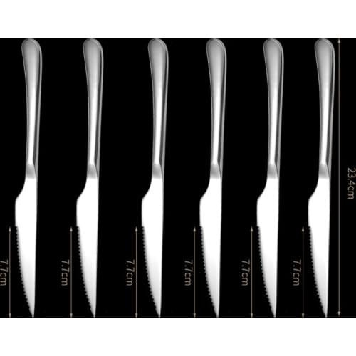 Steak Knives Set Stainless Steel Steak Knife Set Of 6/12/18 pcs For Chefs Commercial Kitchen Great For Weddings Dinners Par