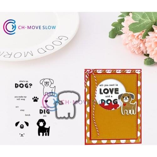 CH A Bit More Paws & Kisses Metal Cutting Dies and stamps DIY Scrapbooking Card Stencil Paper Craft Handmade