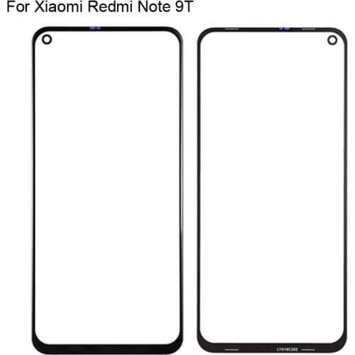 For Xiaomi Redmi Note 9T Front LCD Glass Lens touchscreen Red Mi Note 9 T Touch screen Panel Outer Screen Glass without flex