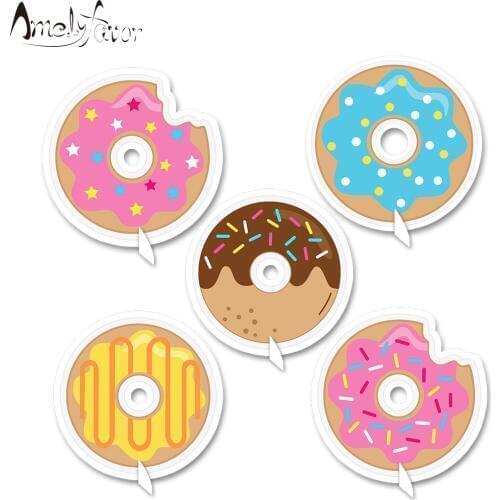Donuts Theme Party Table Centerpiece Tea Time Donuts Dessert Decorations Baby Kids Event Birthday Party Decorations Supplies