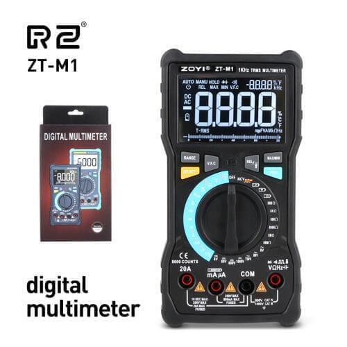 RZ Multimeter Digital Analog Mini Multimeter Auto Range AC Current True-RMS Multimeter Tester Digital Multimeter Profesional