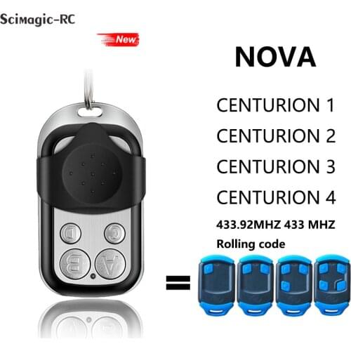 433 MHz Garage Door Opener for NOVA CENTURION 1/2/3/4 Door Remote Control 433.92MHZ Rolling Code Valve Control