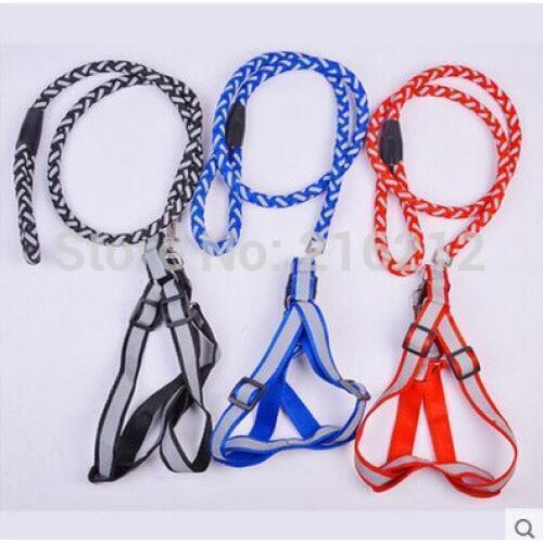 Adjustable Nylon Rope Pet Dog Puppy Cat Lead Leash Harness Walking Chest Strap