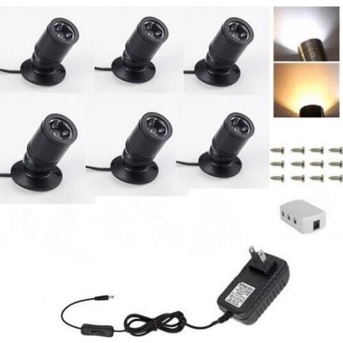 Silvery/Black/White/Golden Mini LED Downlights 1.5W 85V-240V Jewelry Display Ceiling Recessed Cabinet Spot Lamp