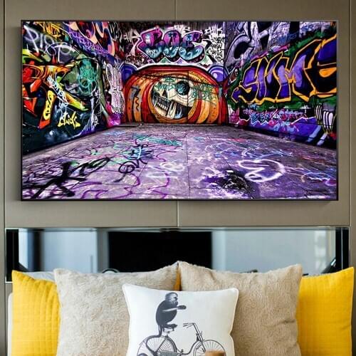 Street Graffiti Art Abstract Canvas Painting Posters and Prints Graffiti Wall Canvas Art Home Decor For Kids Room Cuadros Decor