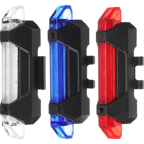 USB Rechargeable Waterproof Mountain Bike Lamp Warning Cycling Taillight Bike LED Headlight Tail Light For Electric Scooter
