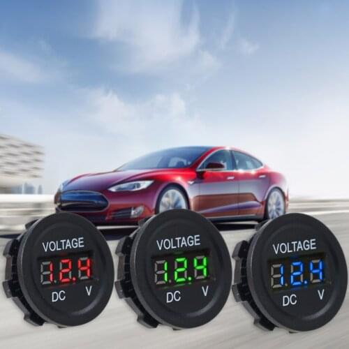 6-30V LED Digital Display Voltmeter Mini DC Voltage Gauge Meter Car Motorcycle LED Panel Digital Volt Voltage Display Measuring