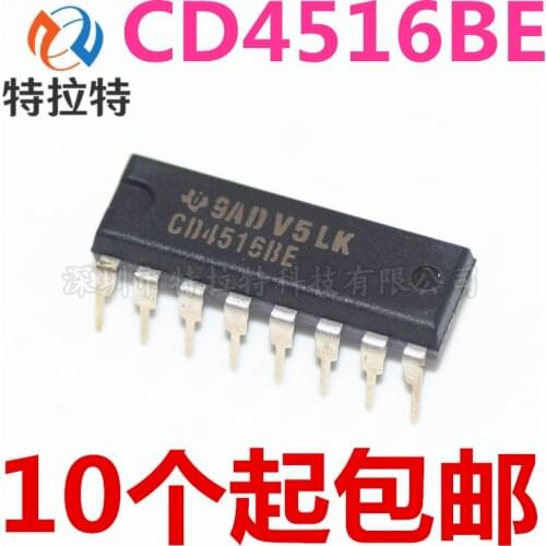 10pcs/lot CD4516BE DIP16 MC14516BCP MC14516 CD4516 DIP 4516BE DIP-16 TC4516BP new and original IC