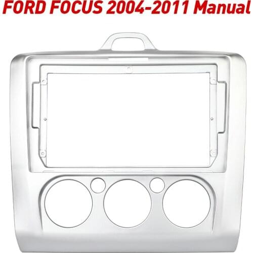 2 Din Car Radio Fascia Frame Fit For Ford Focus 2004-2011 Android GPS Panel Dash Frame Kit Mounting Frame Trim Bezel Fascias