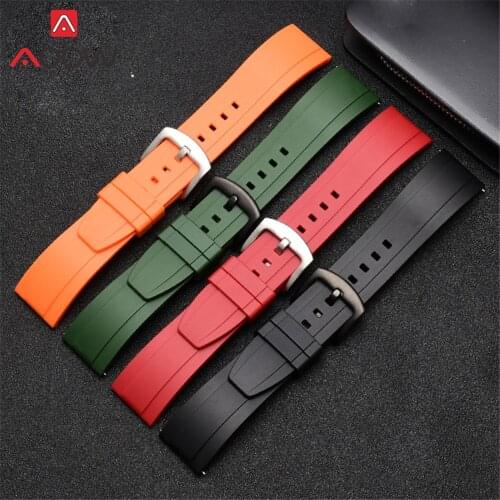20mm 22mm 24mm Silicone Strap Watchband Men Sport Waterproof Rubber Bracelet Belt Band for Amazfit Huawei GT 2 Honor Watch Magic