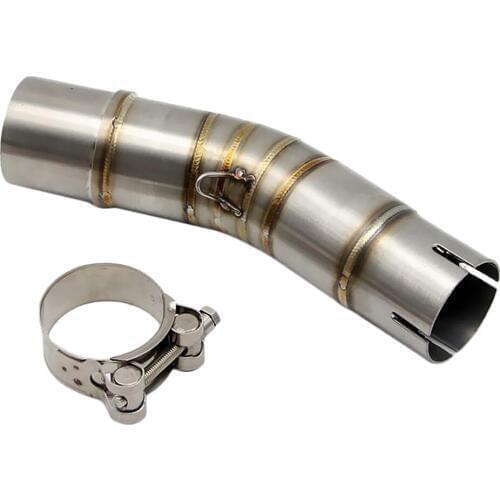 220mm / 8.66 inch Motorcycle Exhaust Middle Pipe for SUZUKI GSX250R GSXR250