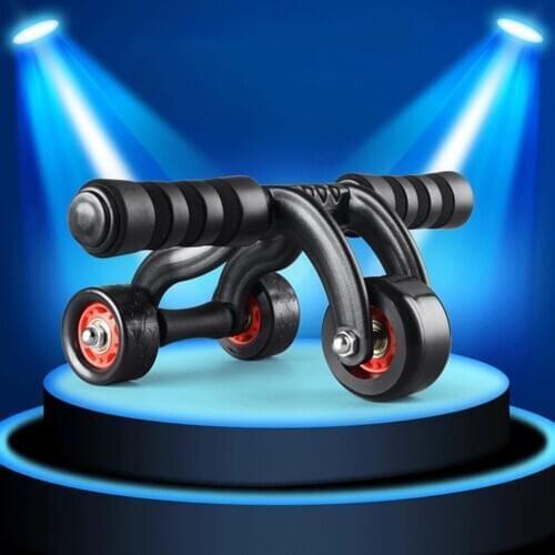 3 pz/set Allenatore Muscolo Cintura Addominale Wheel AB Roller Fitness Palestra Attrezzature Per L'allenamento con Zerbino e Fre