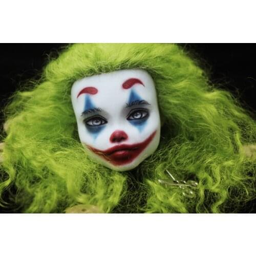 30cm DIY clown doll head customization doll for collection
