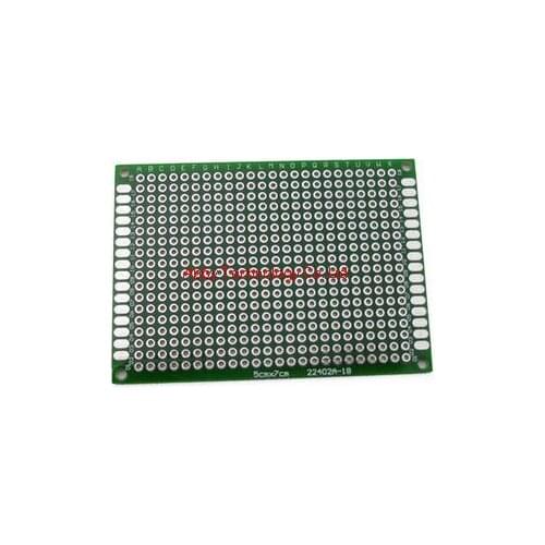 50pcs/lot 5x7 cm PROTOTYPE PCB double 5*7 CM Universal Board Sided PCB 2.54MM board