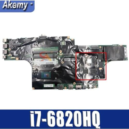 Akemy For Lenovo Thinkpad P50 Laptop Motherboard CPU i7-6820HQ Tested OK FRU 01AY365 01AY394 01AY447 01AY364 01AY384 01AY372