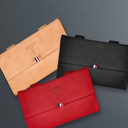 For Tesla Model Y Interior Accessories Car Borne Sunshade Glasses Case Dust-proof Anti-scraping