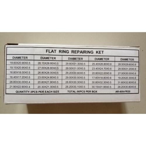 Free Shipping 90pcs Flat Watch Gaskets O Ring Rubber Seal Washers