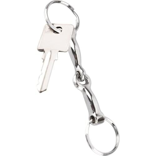 Cavassion Equestrian Snaffle Bit Key Ring as a gift for horse riding armature shape key chain it is not real bit