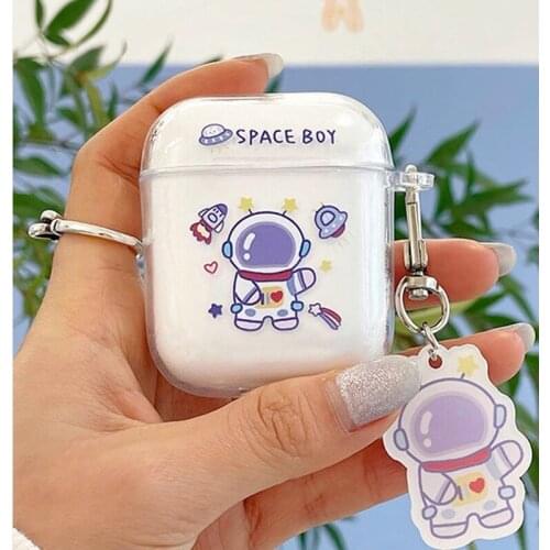 Case for Apple Airpods 1 2 3 Case for AirPods Pro Case Bluetooth Cartoon Astronaut Earphone Accessories Headphone Box