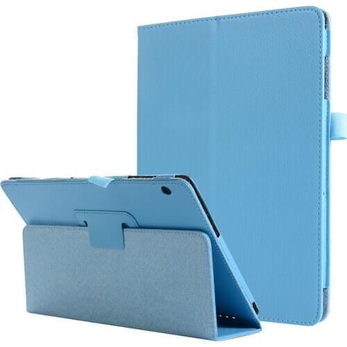 Lychee Pattern Case For Huawei MediaPad T5 10 AGS2-W09/L09/L03/W19 Honor Pad 5 10.1 inch Flip Stand PU Leather Cover