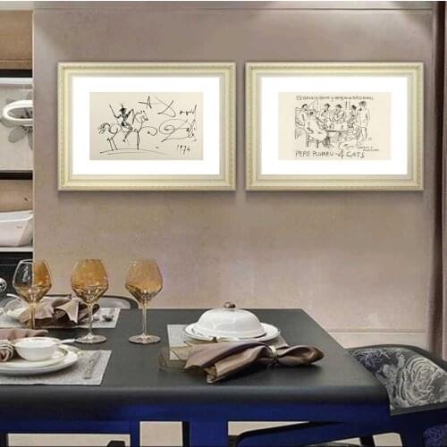 Black White Sketch Art of Retro Fashion Vintage Vogue Style Posters and Prints Canvas Painting Art Wall Pictures Home Decoration