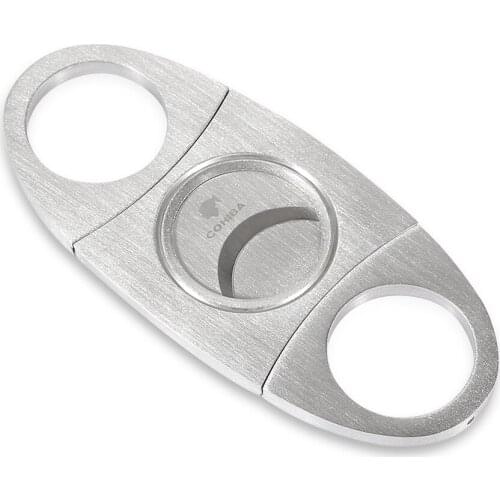 COHIBA Metal Cigar Cutter New Classic Guillotine Cigar Scissors Cigar Smoking Accessories Gift Box