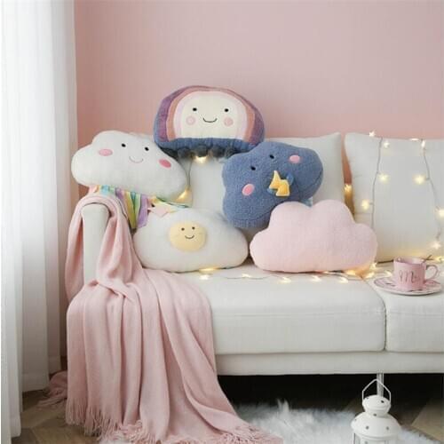 Baby Pillow Soft Cloud Stuffed Plush Toys For Children Kids Baby Plush Cushion Pillows Doll Toys Baby Room Decoration Home Decor