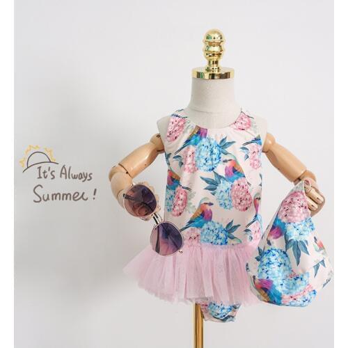 Childrens swimsuit Girl 2020 ins one piece swimsuit South Korea cute baby ballet skirt childrens princess swimsuit YZ20005