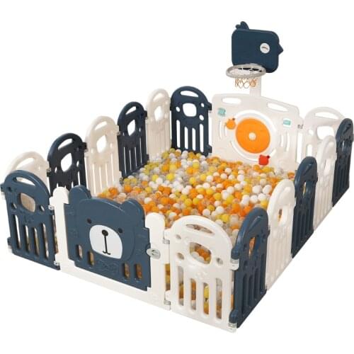 Babyinner Childrens Playpen Baby Play Game Fence Infant Balls Pool Playground Home Safe Guardrail Bar Plastic 12-22 Pieces/set