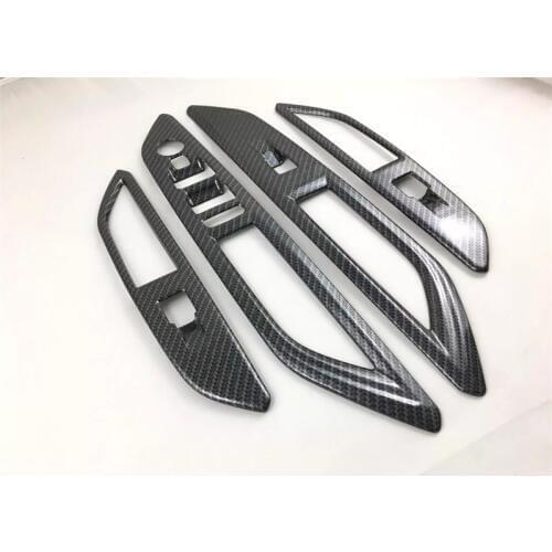 For Peugeot 3008 GT 2016 2017 2018 LHD Car Door Armrest Panel Window Switch Lift Buttons Covers Trims Car Styling Accessories