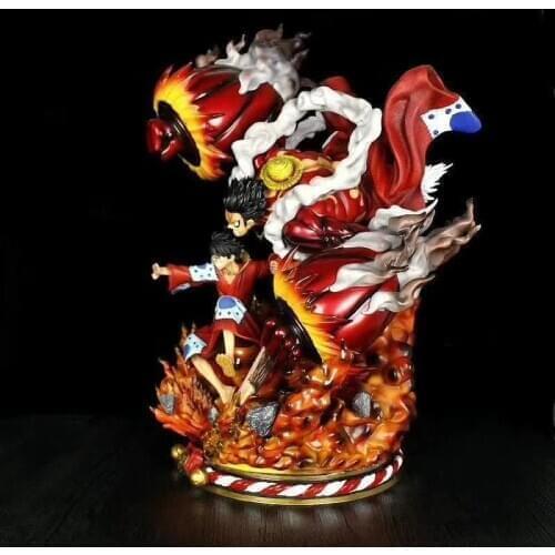 GK Kimono 4th Gear Luffy Ape King Crow Cannon Statue Model Boxed Figure Size: 52CMH