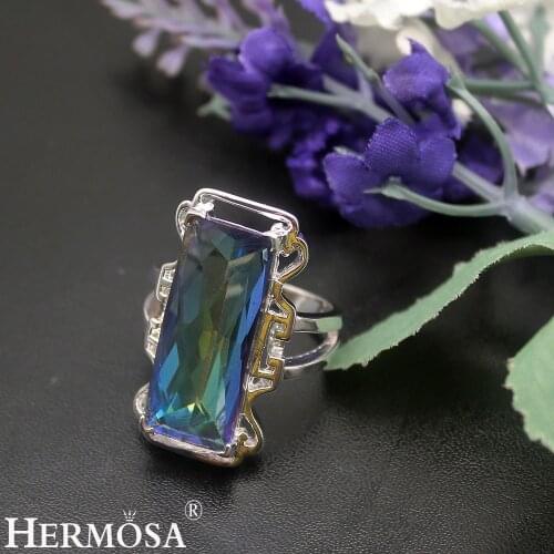 Hermosa Fashion Christmas Gift Dreamy Party Jewerly Ring For Women Size 7 8 9 NY704 Shiny Xmas