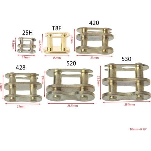 Motorcycle Chain Buckle Ring Link 25H# T8F# 420# 428# 520# 530