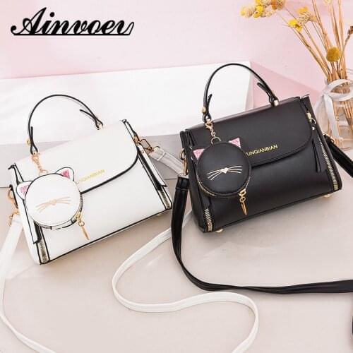 Ainvoev Female Fashion Mini Wallets Set of Two Bag Women Bags Handbags Brand PU Leather Large Capacity Shoulder Bag
