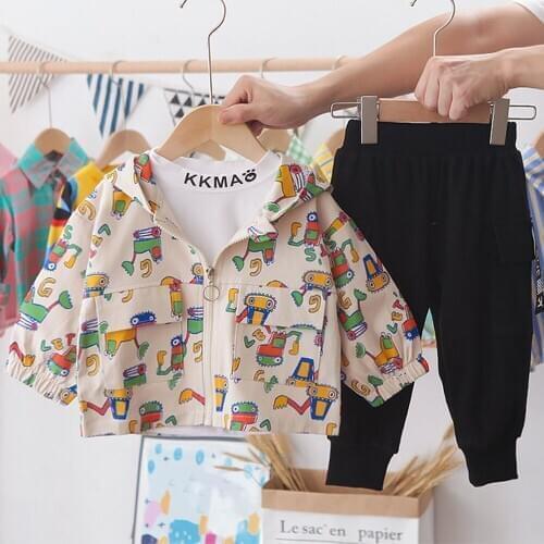 Sports Suit For Children Hoodies Coat Clothes Girl Suit For Boy Kids Clothes Autumn 3-Piece 2021 Spring Trends Children Clothing