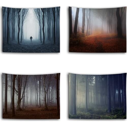 Beautiful Forest Printed Large Wall Tapestry Cheap Wall Hanging Bohemian Wall Tapestries Mandala Wall Art Decor