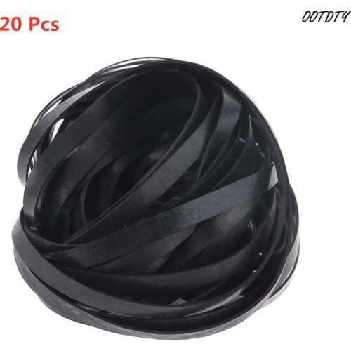 20Pcs/bag Universal 110-145mm Assorted Mix Cassette Tape Machine Belt Pulley Drive Flat Belts for Recorder DVD Repair Parts