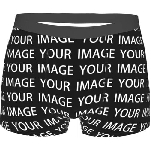 Custom Underwear Sublimation Trenky Polyester Trunk Custom Plain Man Boxer Brief
