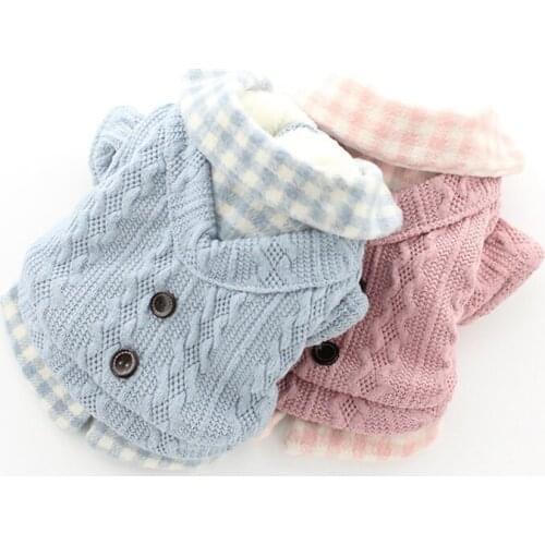 Dog Clothes Knitted Pets Dogs Clothing Chihuahua Puppy Pet Clothes for Small Medium Dog Coat Sweater Warm Ropa Para Perro #7