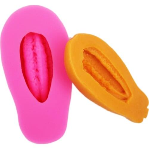 Papaya Silicone Soap mold Fruit silicone 3D Molds handmade mould DIY Craft molds S639