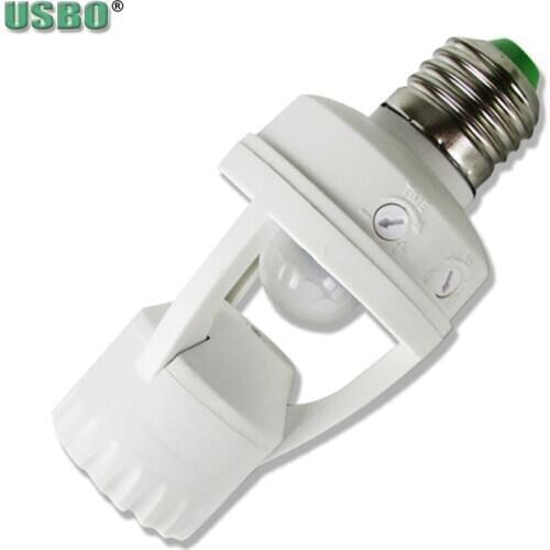 Hotselling E27 B22 E14 screw induction lamp socket Infrared body sensor lamphead LED switch light Lampholder