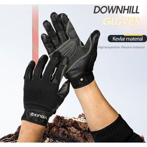 XINDA Professional Outdoor Sports Full Finger Sheepskin Gloves Climb Downhill Hiking Riding Anti Slip Wear Resistant Gloves