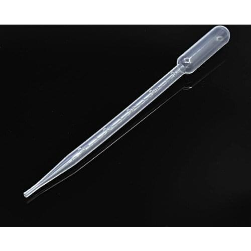 Plastic Straw Pasteur Pipette 5 mL Disposable LDPE Plastic Dropper 5000 uL Graduated Airbrush Urine Straw With Scale 100 / PK