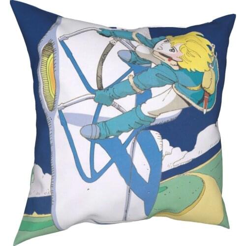 Nausicaa Glider Studio Ghibli Pillowcase Printed Polyester Cushion Cover Decoration Pillow Case Cover Home Square 40*40cm