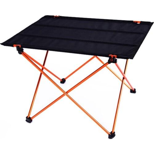 Portable Foldable Table Hiking Camping Picnic Folding Table Outdoor Backpacking Ultralight Aluminum Desk with Carry Bag