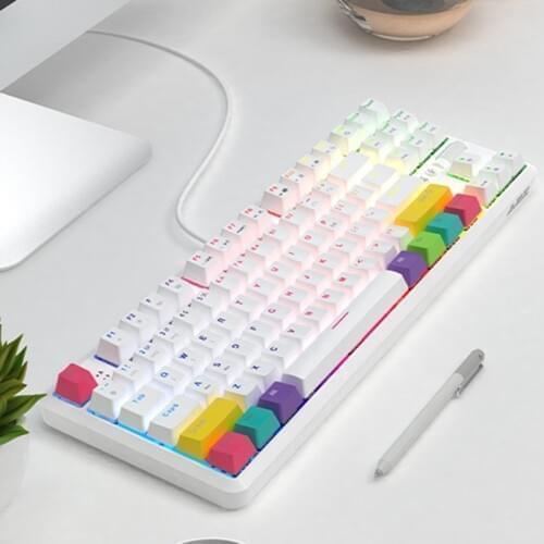 87 Keys Bluetooth Wired/Wireless Mechanical Keyboard for Ajazz K870T with RGB