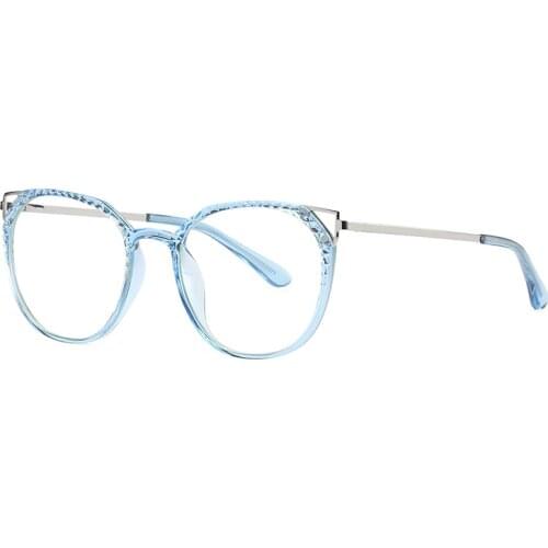 Dropshipping Cat Eye Shape Fancy Design TR90 Optical Frame Anti Blue-Ray Glasses UV400